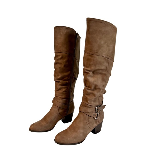 Brown "Irsimba" knee-high boots by Indigo Rd., size 8M - Picture 9 of 14